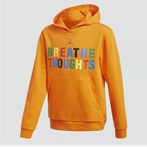 Adidas NMD Hu Pharrell Williams Humanrace Youth Medium M Orange Fleece Hoodie